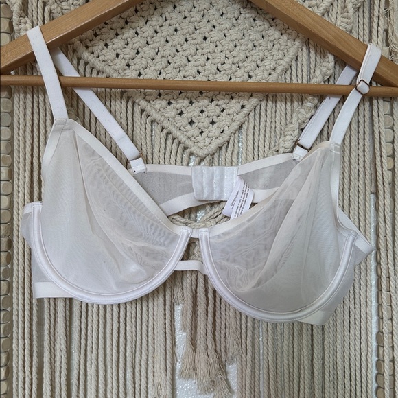 Auden Sheer White Lingerie bra 38b - Picture 1 of 5